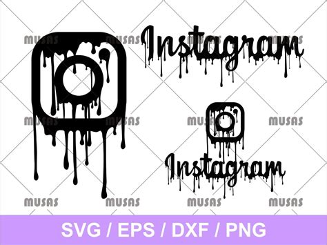 Dripping Instagram Logo Svg
