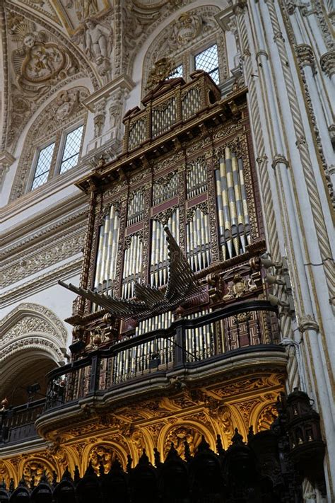 Organs In Mezquita Mosque Cathedral Of Cordoba In Spain Stock Image