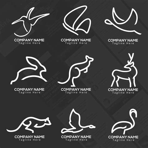 Line Art Animal Logo template by OkanMawon | Codester