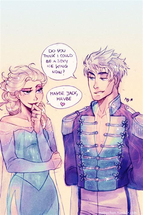 Jelsa By Maby On Deviantart Jack Frost And Elsa