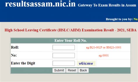 Assam Hslc Result Date Link Seba Results Class Check Online