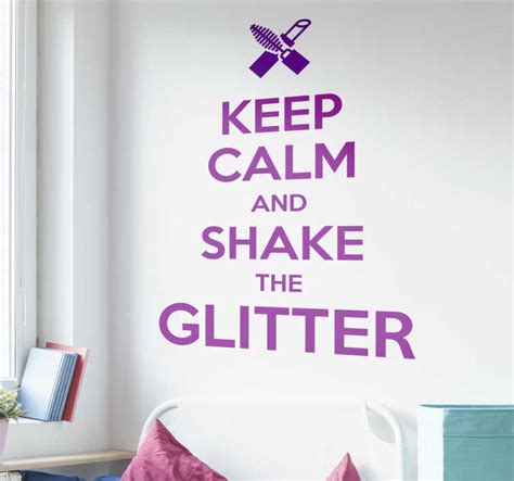 Adesivo Decorativo Keep Calm Glitter Tenstickers