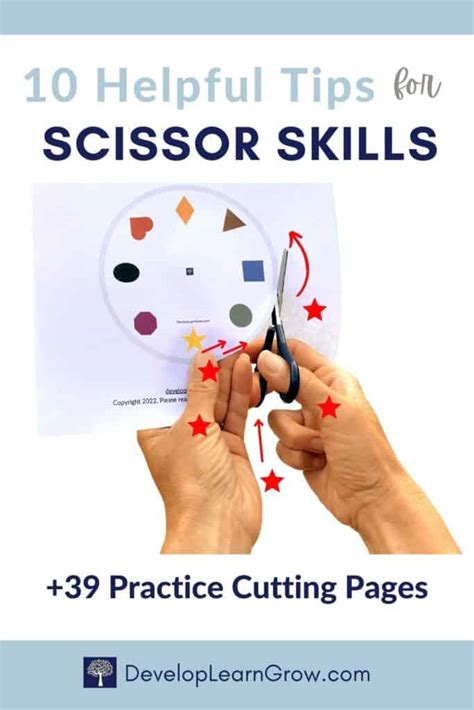 Improve Scissor Skills 39 Worksheets For Cutting Practice Develop