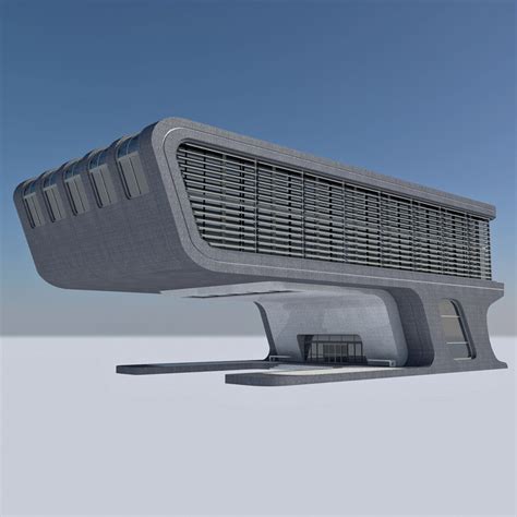 Futuristic Office Building Max