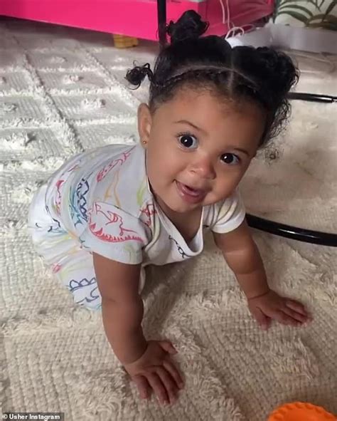 Im On Daddy Duty Usher Posts Videos Of His Daughter Sovereign 11