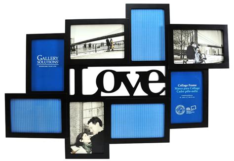 Glissez votre photo ici ou. Gallery Solutions Black 3D Love Collage Frame with 8 Openings | Collage frames, Frame, Collage ...