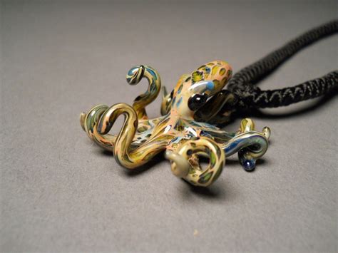 Blown Glass Jewelry Octopus Jewelry Octopus Pendant Steampunk Etsy