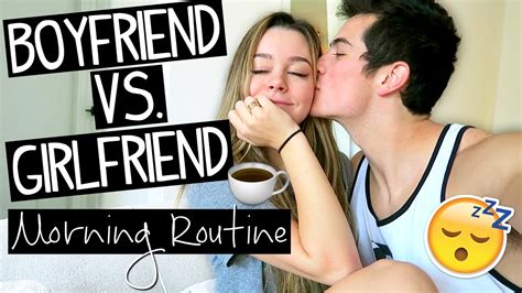 Boyfriend Vs Girlfriend Morning Routine Youtube