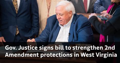 Gov Justice Signs Bill To Strengthen 2nd Amendment Protections In West