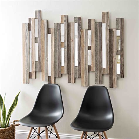 Reflect your person style with wood and mirror wall art! The