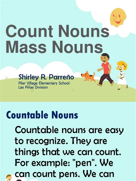 Count Nouns And Mass Nouns Pdf Noun Syntactic Relationships