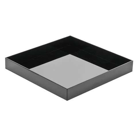 Black Acrylic Drip Tray 8sq