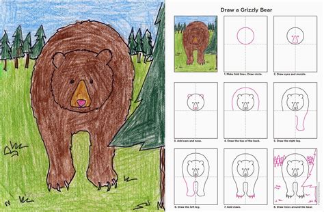 Art Projects For Kids Drawing Bear Art Animal Art Projects Nature