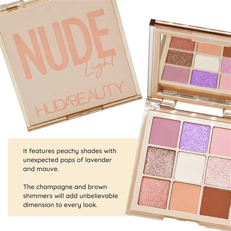HUDA BEAUTY Nude Obsessions Eyeshadow Palette COLOR COLOR Nude Light