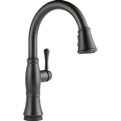 We carry cutting edge products like hands free kitchen faucets to wifi enabled water saving shower heads from industry leading manufacturers like kohler, moen, grohe, sloan, toto and aqua pure. Delta Cassidy Touch Single-Handle Pull-Down Sprayer ...