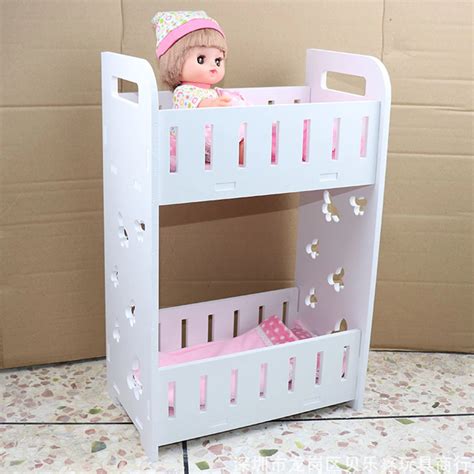 Baby Doll Furniture Toy Dollhouse Nursery Bedroom Simulation Baby Bunk
