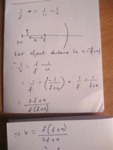 Use The Mirror Equation To Show That An Object Placed Between Fand F Of A Concave