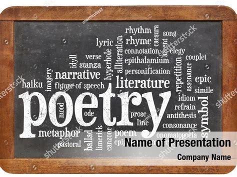 Poetry Powerpoint Template Poetry Powerpoint Background