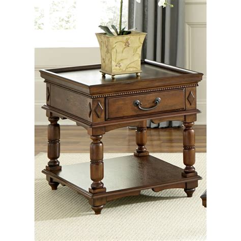 Liberty Traditional Cherry Finish End Table Free Shipping Today