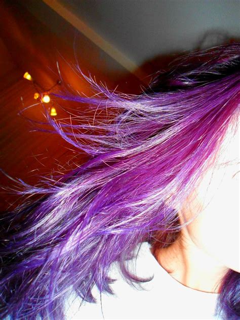 My Hair After Using Gentian Violet From Dark To Purple Hair Without
