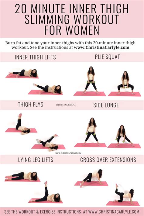 20 Minute Inner Thigh Slim Down Workout For Tight Toned Thighs