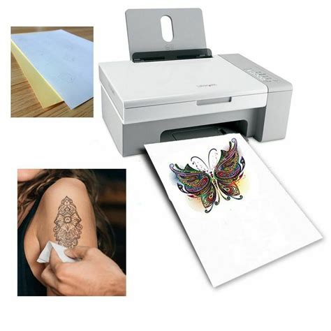 A4 Art Tattoos Paper Diy Waterproof Temporary Skin Paper With Inkjet Or