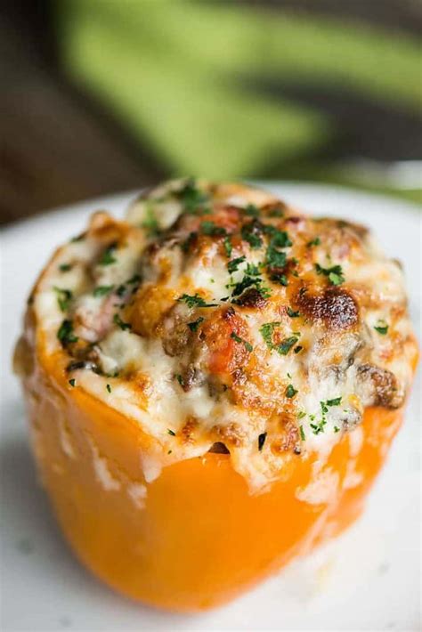 Philly Cheesesteak Stuffed Peppers Self Proclaimed Foodie