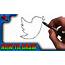 How To Draw Easily The Twitter Logo  Very Easy YouTube