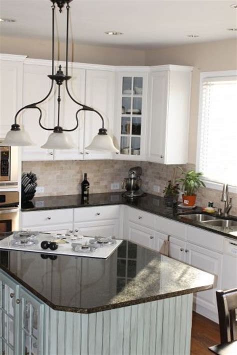 Elegant Kitchen Light Cabinets with Dark Countertops 1 - Hoommy.com