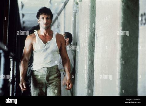 Sylvester Stallone Lock Up 1989 Stock Photo Alamy