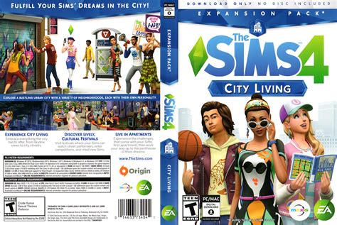The Sims 4 City Living Full Box Art Simsvip Sims 4 City Living