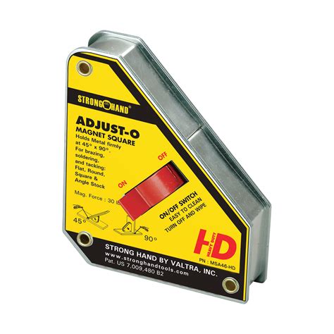 Strong Hand Tools Adjust-O Magnet Square — Heavy-Duty, 90Lb. Max. Pull ...