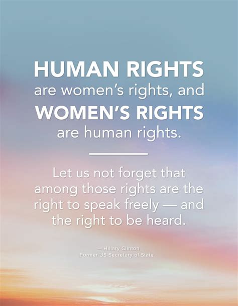 Human Rights Are Womens Rights And Womens Rights Are Human
