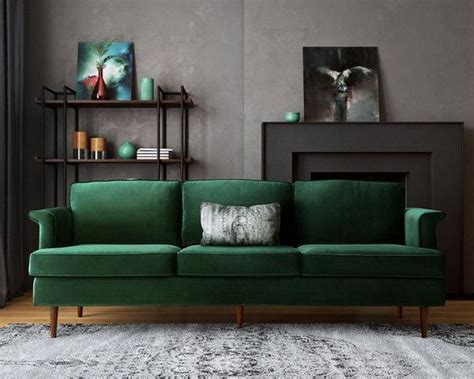 Wenn sie ein vergleichsweise großes wohnzimmer haben, mag ihr contemporary sofagarnitur dasjenige beste. 38 Grün Samt Sofa Design Ideen Makeover Ihrem Wohnzimmer ...
