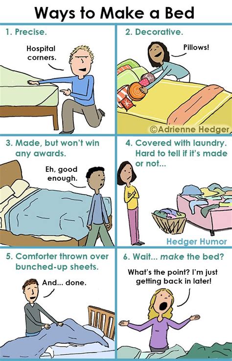Making The Bed Hedger Humor