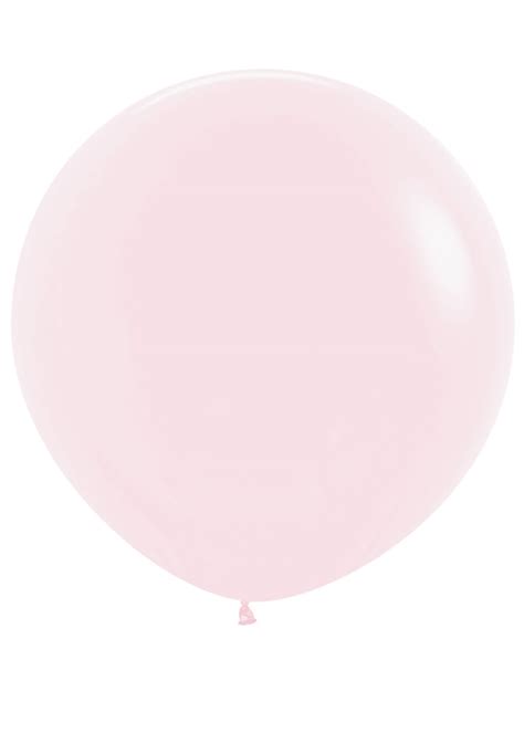 Large Matte Pastel Pink 24 Inch Latex Balloons Pack 3