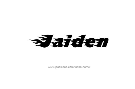 Jaiden Name Tattoo Designs