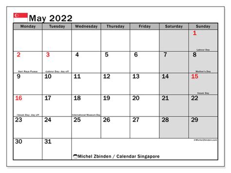May 2022 Calendars “public Holidays” Michel Zbinden En