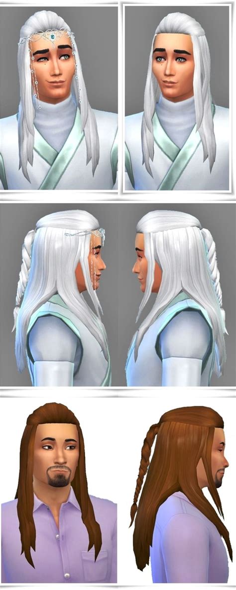 New Tranduil Hair Mens Hairstyles Elf Hair Sims 4 Cc