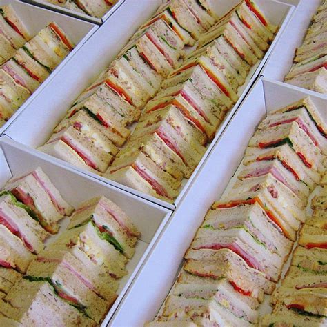 Traditional Triangle Sandwiches High Tea Sandwiches Tea Sandwiches
