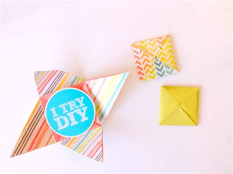 Blogged On I Try Diy Diy Origami Square Envelopes Paper Art Paper