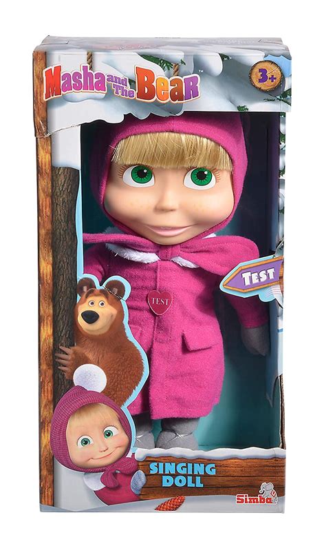 Masha And The Bear 109301035 Singing Masha Doll 30cm Pink Uk Toys And Games