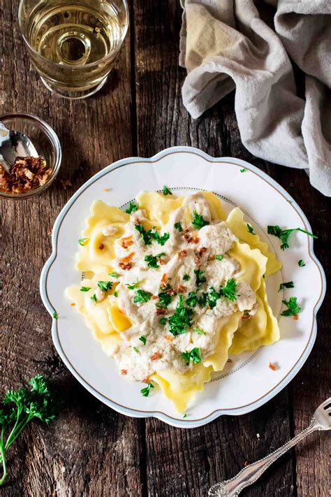 Truffles and truffle oil have come to grace some of the most luxurious menus at top restaurants in the u.s. Ravioli in Creamy Truffle Sauce - Olivia's Cuisine