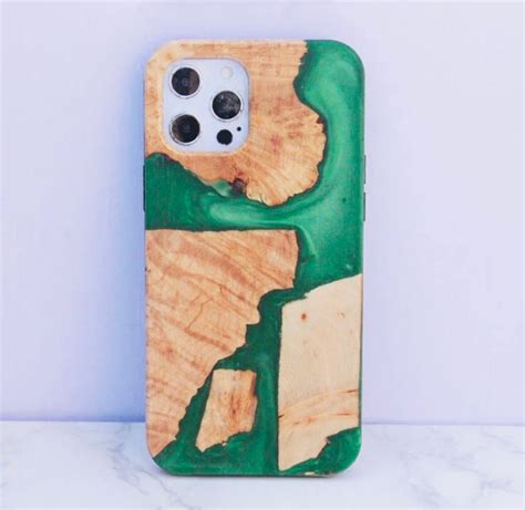 Epoxy Resin And Wood Phone Case Iphone Unique Cool Case Resin Etsy Uk