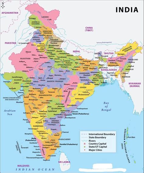 Map Of India Printable Large Attractive Hd Map With Indian States
