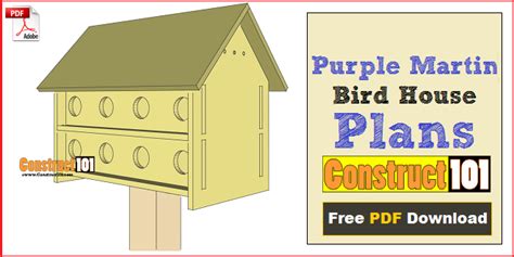 Purplemartin, purple martin conservation association, purple martin migration chart, purple martin migration map 2020. Purple Martin Bird House Plans - 16 Unit - Construct101