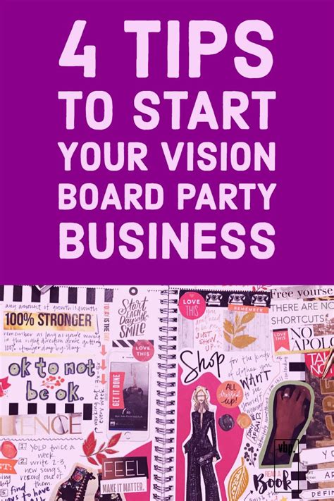 4 Tips To Start Your Vision Board Party Business Vision Board Party