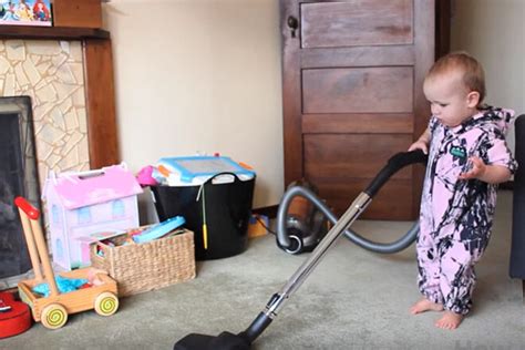 Viral Video How To Get A Baby To Clean The House