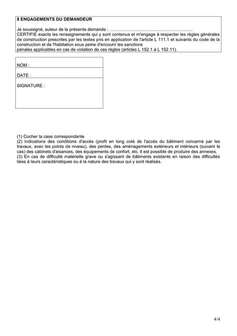 Model De Demande D Autorisation De Travaux France Doc Pdf Page Sur
