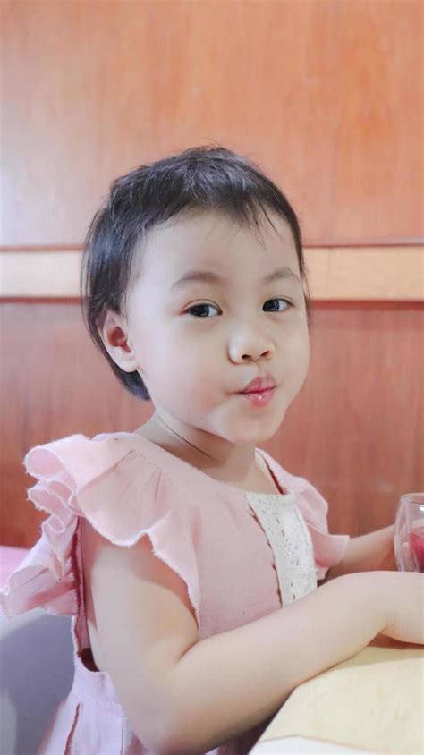 Charming 2 3 Years Old Cute Baby Asian Girl Little Toddler Child Pout